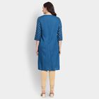 Ladies' Kurta , मध्यम नीला, small image number null