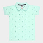 Boys Cotton T-Shirt, हल्का हरा, small image number null