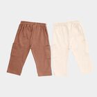 Infants' Multicolour Regular-fit Cargo Pocket Cotton Pyjama, Beige, small