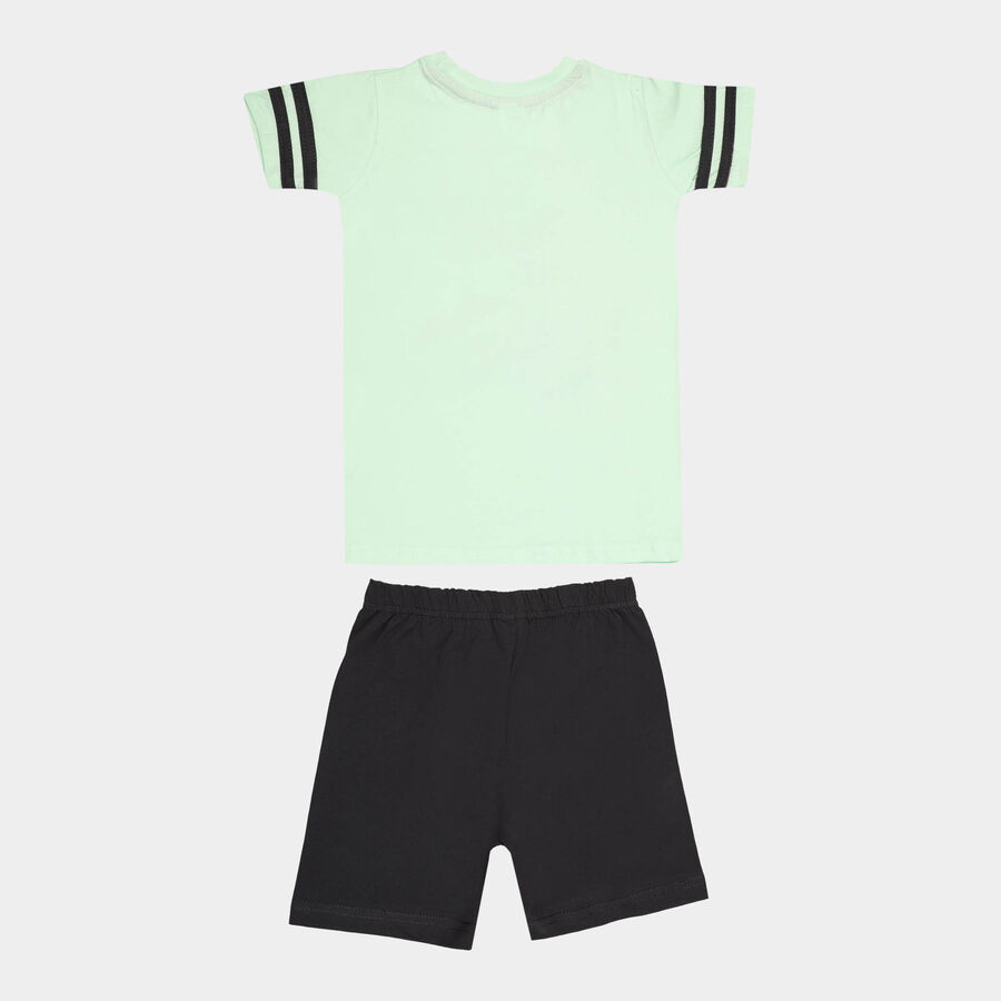 Boys Cotton Baba Suit, Light Green, large image number null