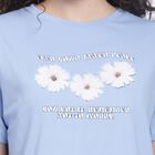 Ladies' 100% Cotton Crop  Top, हल्का नीला, small image number null