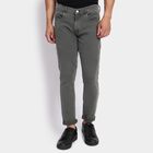 Men's Slim Fit Casual Trousers, ओलिव, small image number null