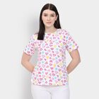 Ladies' Round Neck T-Shirt , सफ़ेद, small