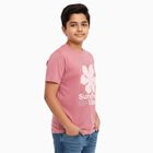 Boys' Half Sleeves T-Shirt, Pink, small image number null