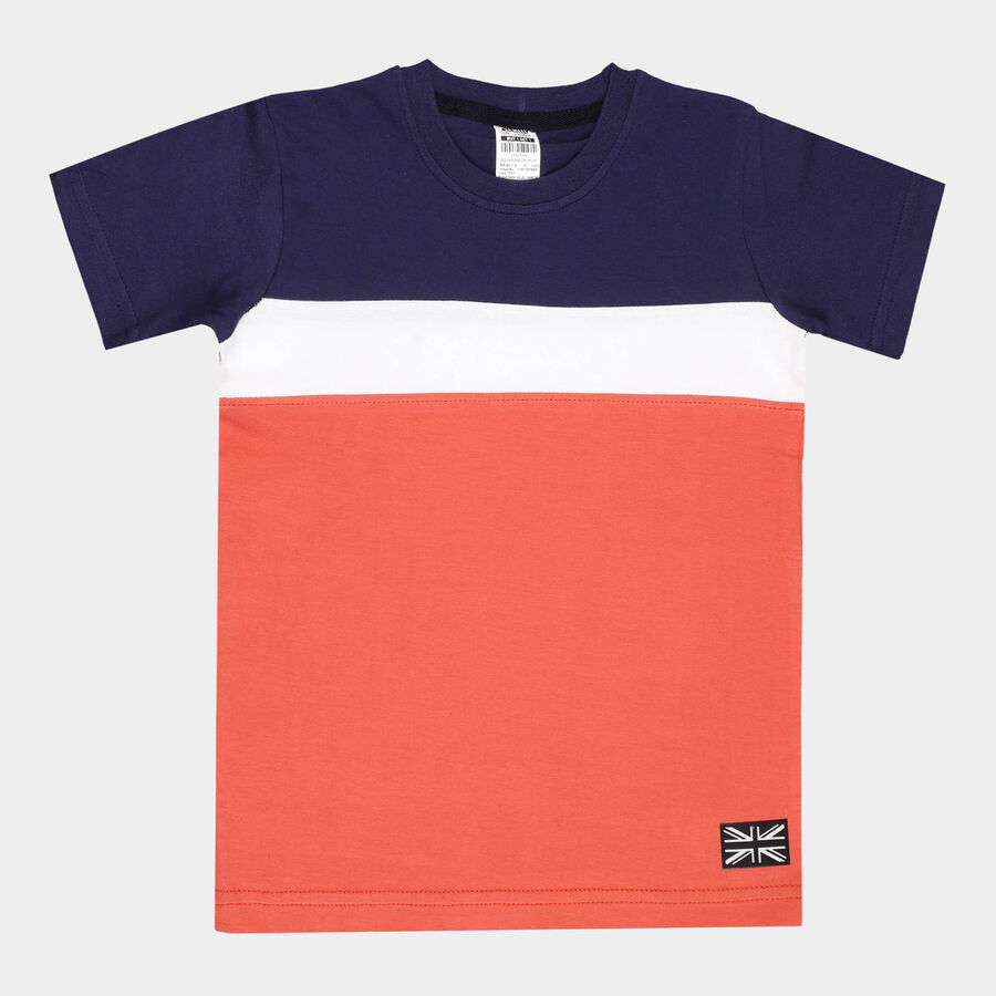 Boys Cotton T-Shirt, Rust, large image number null