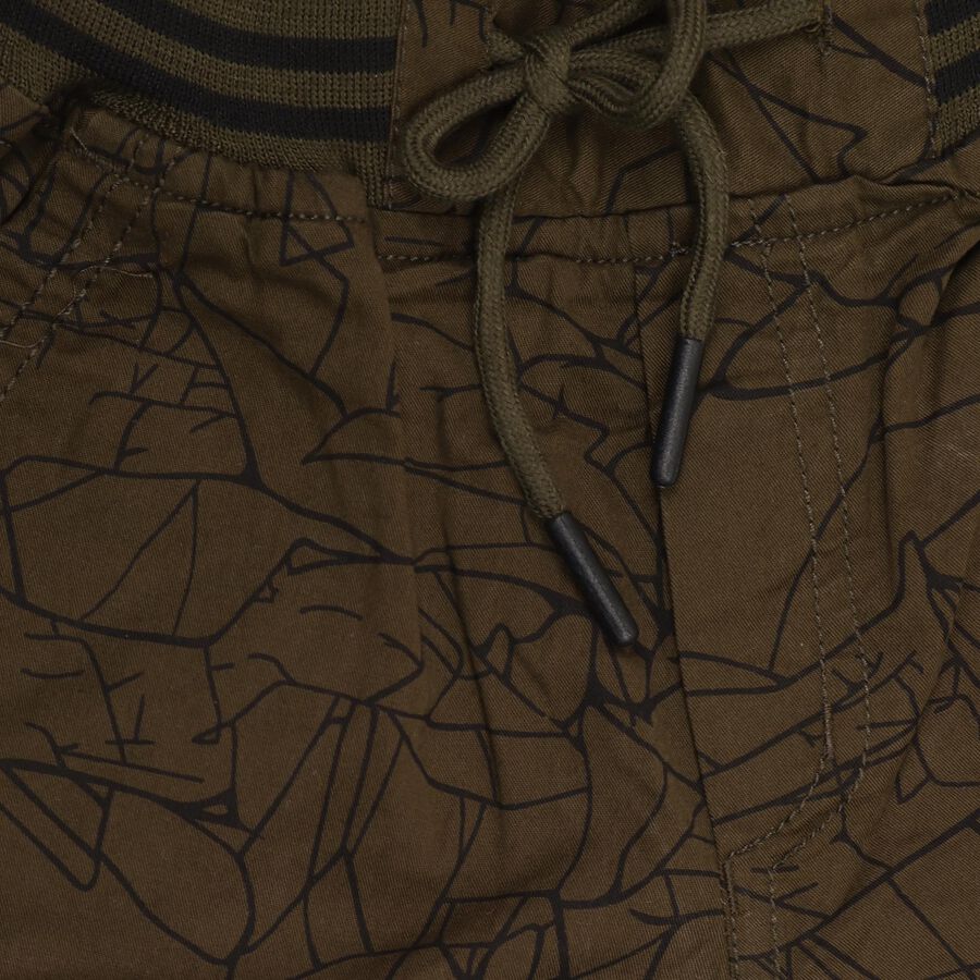 Boys' 100% Cotton Jamaicans, Olive, large image number null
