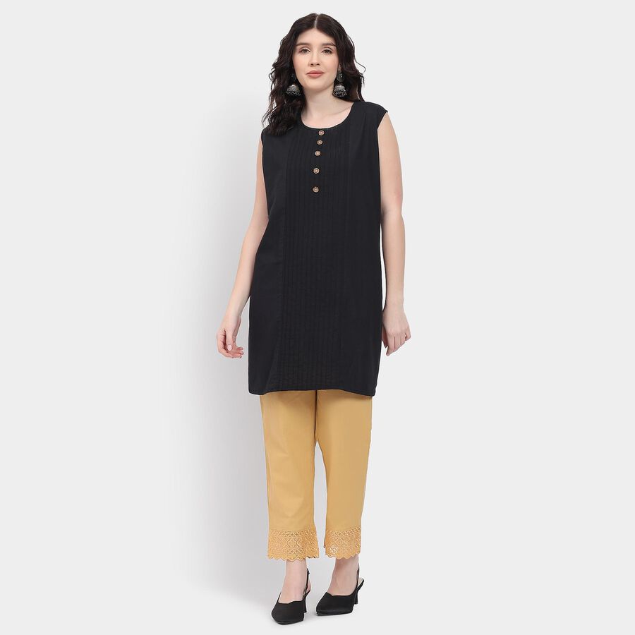 Ladies' 100% Cotton Palazzos , Beige, large image number null