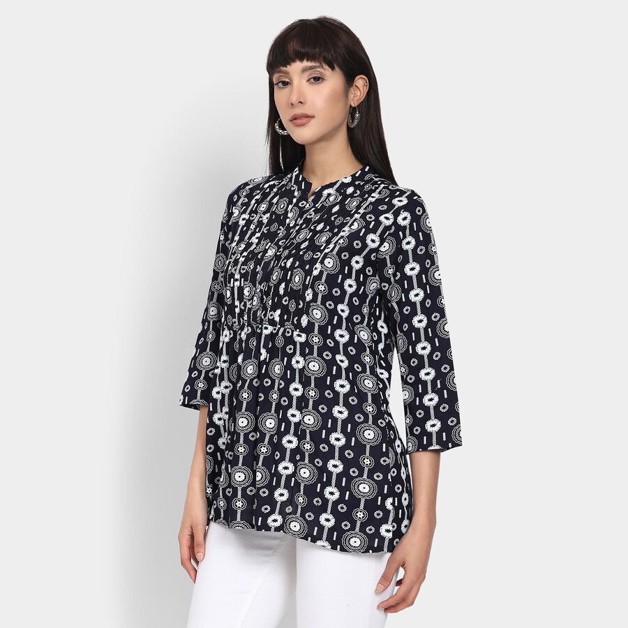 Ladies' Kurta , नेवी ब्लू, large image number null