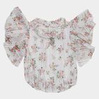 Girls' T-Shirt, सफ़ेद, small