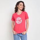 Ladies' Round Neck T-Shirt, Coral, small image number null