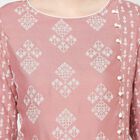 3/4Th Sleeves Straight Kurta, Purple, small image number null