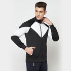 Cut & Sew Regular Collar Jacket, Black, small image number null