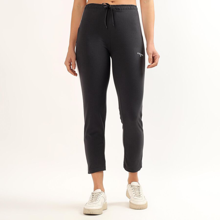 Ladies' Track Pants, गहरा ग्रे, large