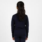 Girls Deep Midnight Navy Blue Turtleneck Casual Pullover, Navy Blue, small image number null
