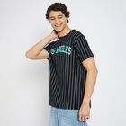 Men's 100% Cotton Round Neck Half Sleeves T-Shirt , Black, small
