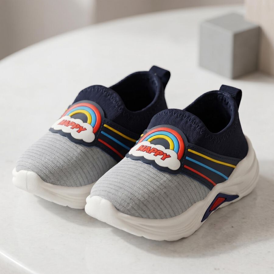 Boys' Shoes, ग्रे, large
