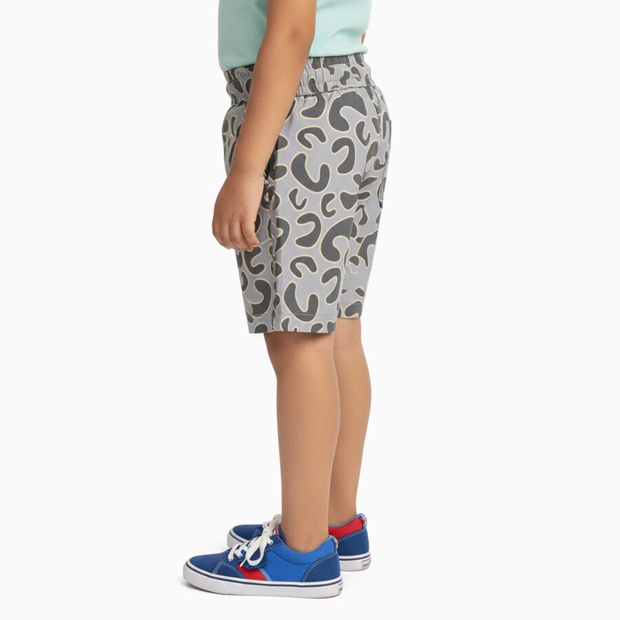 Boys' 100% Cotton Bermuda, Light Grey, large image number null