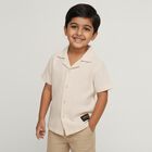 Boys' 100% Cotton Casual Shirt, Off White, small image number null