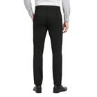 Men's Black Slim Fit Casual Trousers, Black, small
