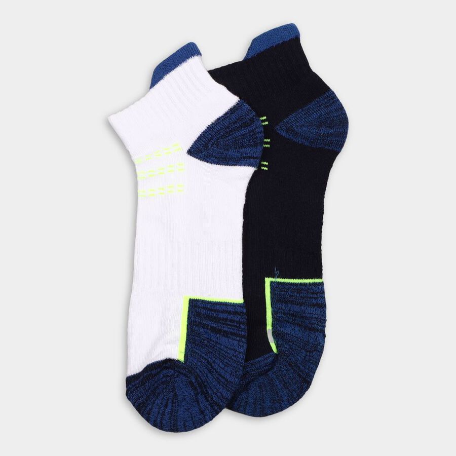 Men's Socks (Pack of 2), नेवी ब्लू, large