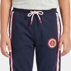 Boys Navy Blue Jogger Fit Side Tape Pyjama, नेवी ब्लू, small