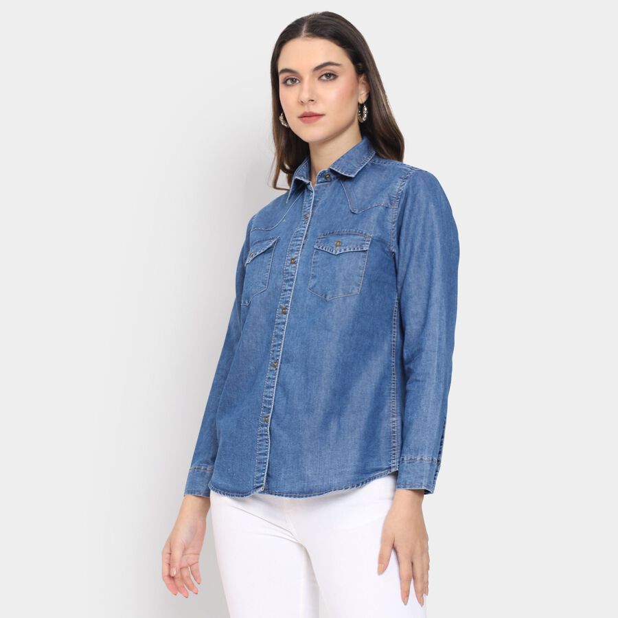 Ladies' Shirt , Mid Blue, large image number null
