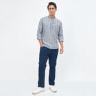 Men's Kurta, Navy Blue, small