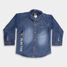 Boys' Casual Shirt, मध्यम नीला, small image number null