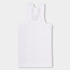 Boys' 100% Cotton Vest, White, small image number null