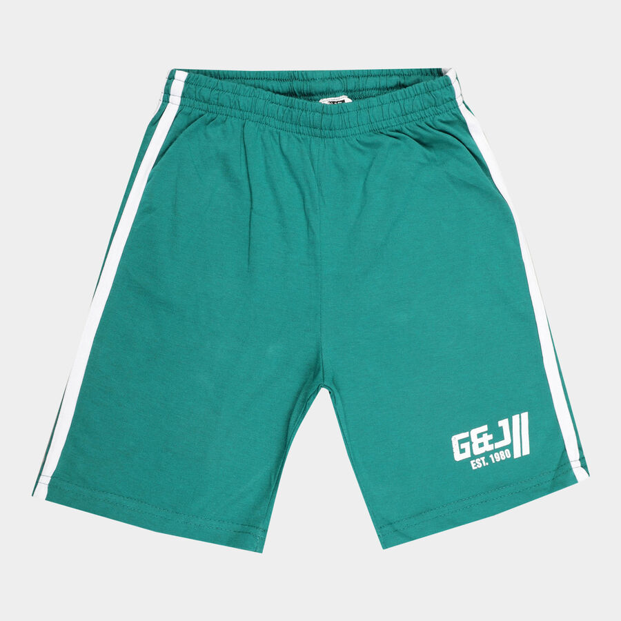 Boys Stripes Bermuda, Dark Green, large image number null