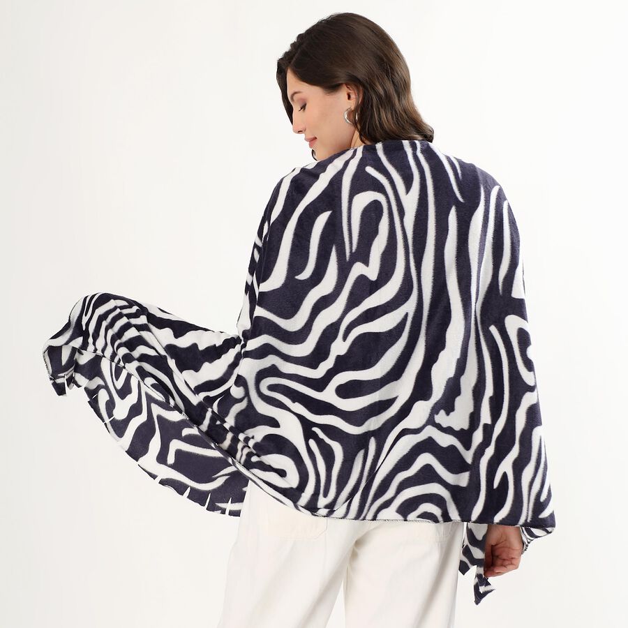 Ladies' Stole, काला, large image number null