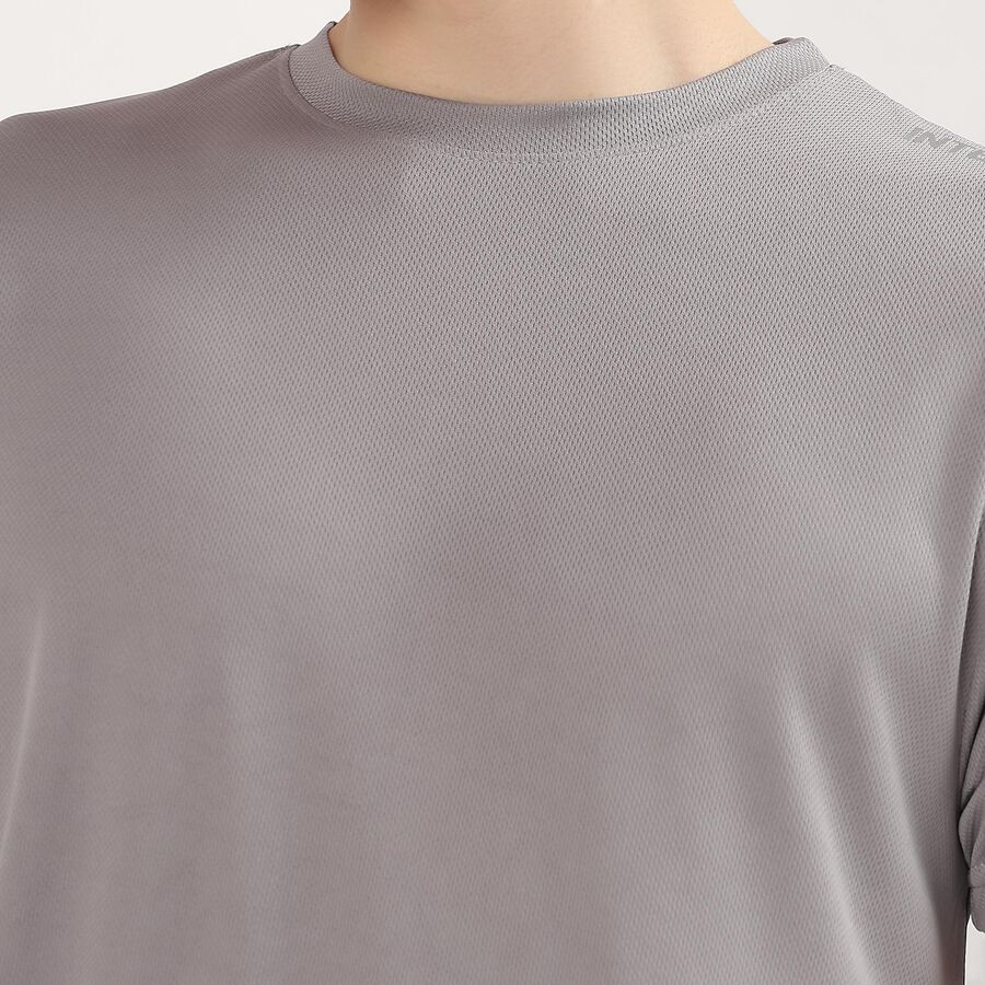 Men's Drifit T-Shirt, गहरा ग्रे, large