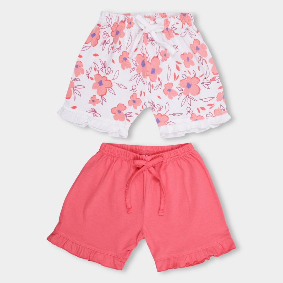 Infants' 100% Cotton Half Pant , Pink, large