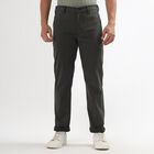 Men's Slim Fit Casual Trousers , ओलिव, small image number null