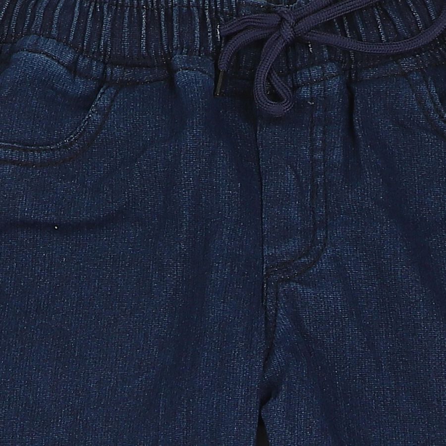 Boys' Navy Blue Regular Fit Classic Jeans, गहरा नीला, large