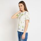 Ladies' Round Neck T-Shirt, Off White, small image number null