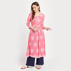 All Over Print Kurta, गुलाबी, small image number null