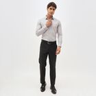 Men's Light Grey Slim Fit Formal Shirt, हल्का ग्रे, small image number null