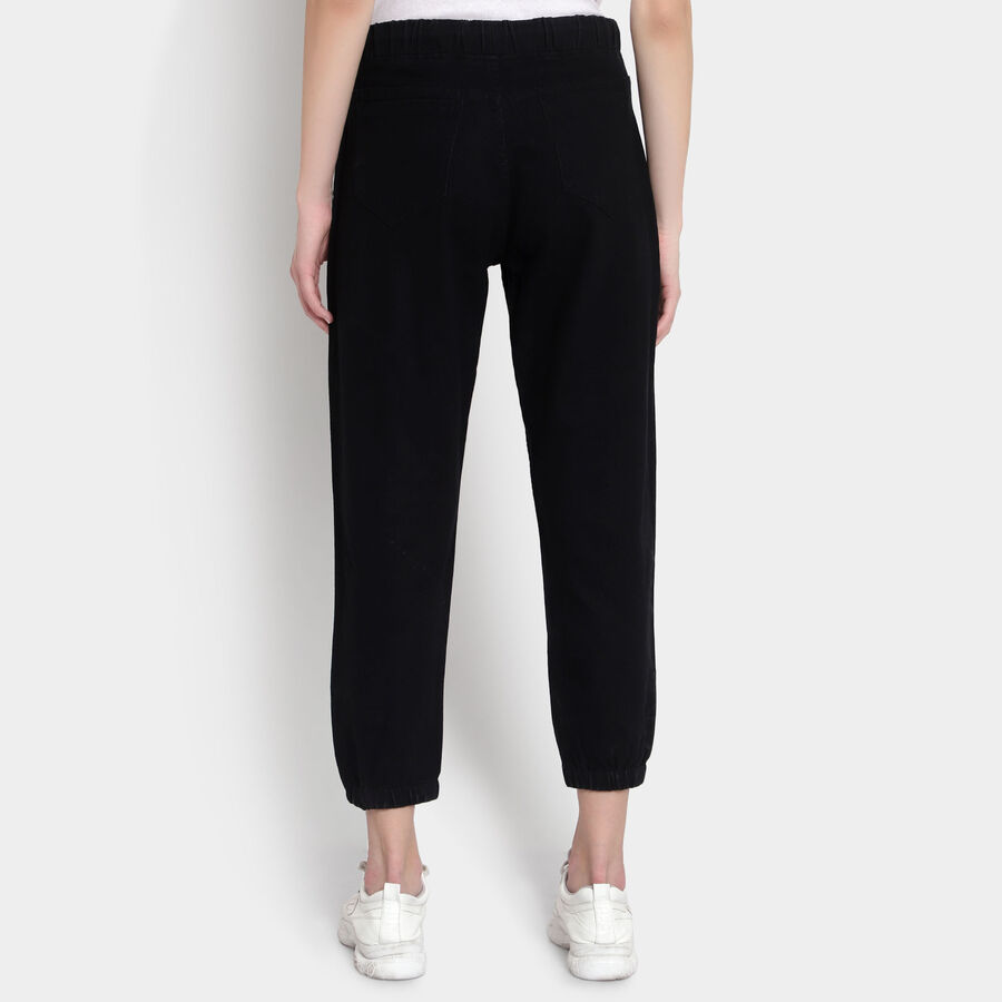 Washed High Rise Jeans, Black, large image number null