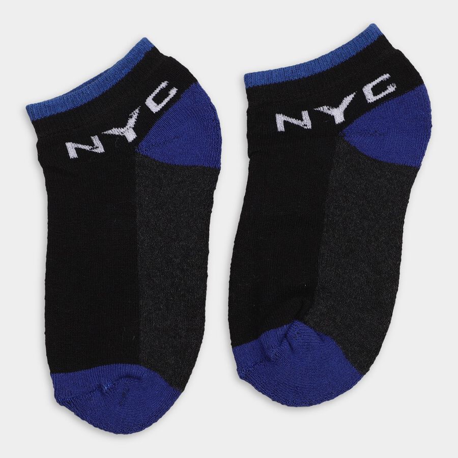 Boys' Socks (Pack of 2), Melange Light Grey, large image number null