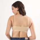 Women's Beige Cotton Wireless Full Coverage Bra, Beige, small