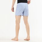 Men's Light Sky Blue Regular Fit Striped Boxers, Light Blue, small image number null