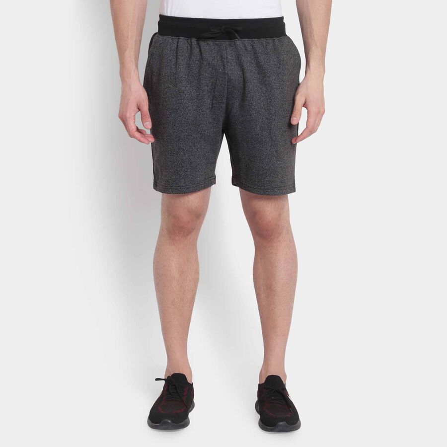 Cut & Sew Regular Length Bermuda, Black, large image number null