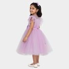 Girls' Lavender Glitter Layered Princess Frock, Lilac, small image number null