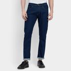 Men's Slim Fit Jeans, मध्यम नीला, small image number null