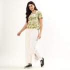 Ladies' Round Neck T-Shirt, हल्का हरा, small