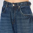 Ladies' 100% Cotton Jeans , Dark Blue, small image number null