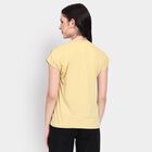 Ladies' Round Neck T-Shirt, खाकी, small
