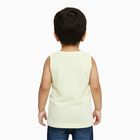 Infants' Soft Yellow Cotton Round Neck Casual Vest, पीला, small image number null