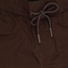 Boys' 100% Cotton Trousers, Brown, small image number null